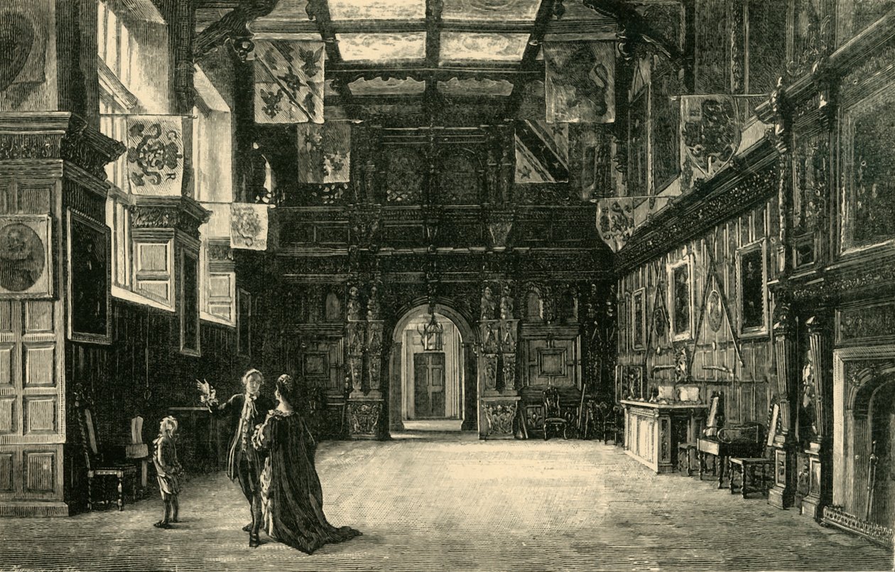 Hall, Audley End, 1898. autorstwa Unbekannt