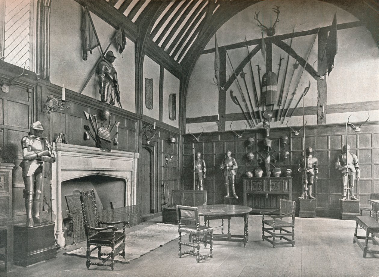 Sala w Ockwells Manor, 1905 autorstwa Unbekannt