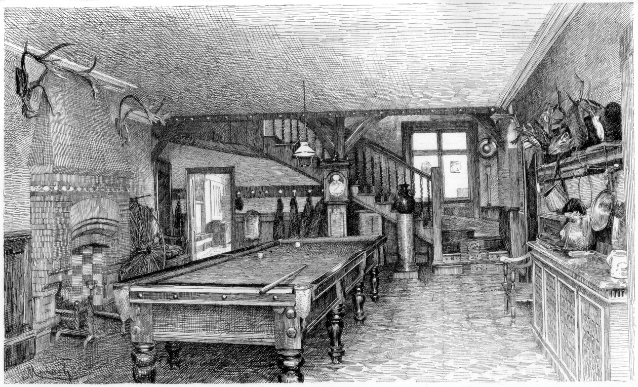 Sala w Silverbeck, c1880-1882 autorstwa Unbekannt
