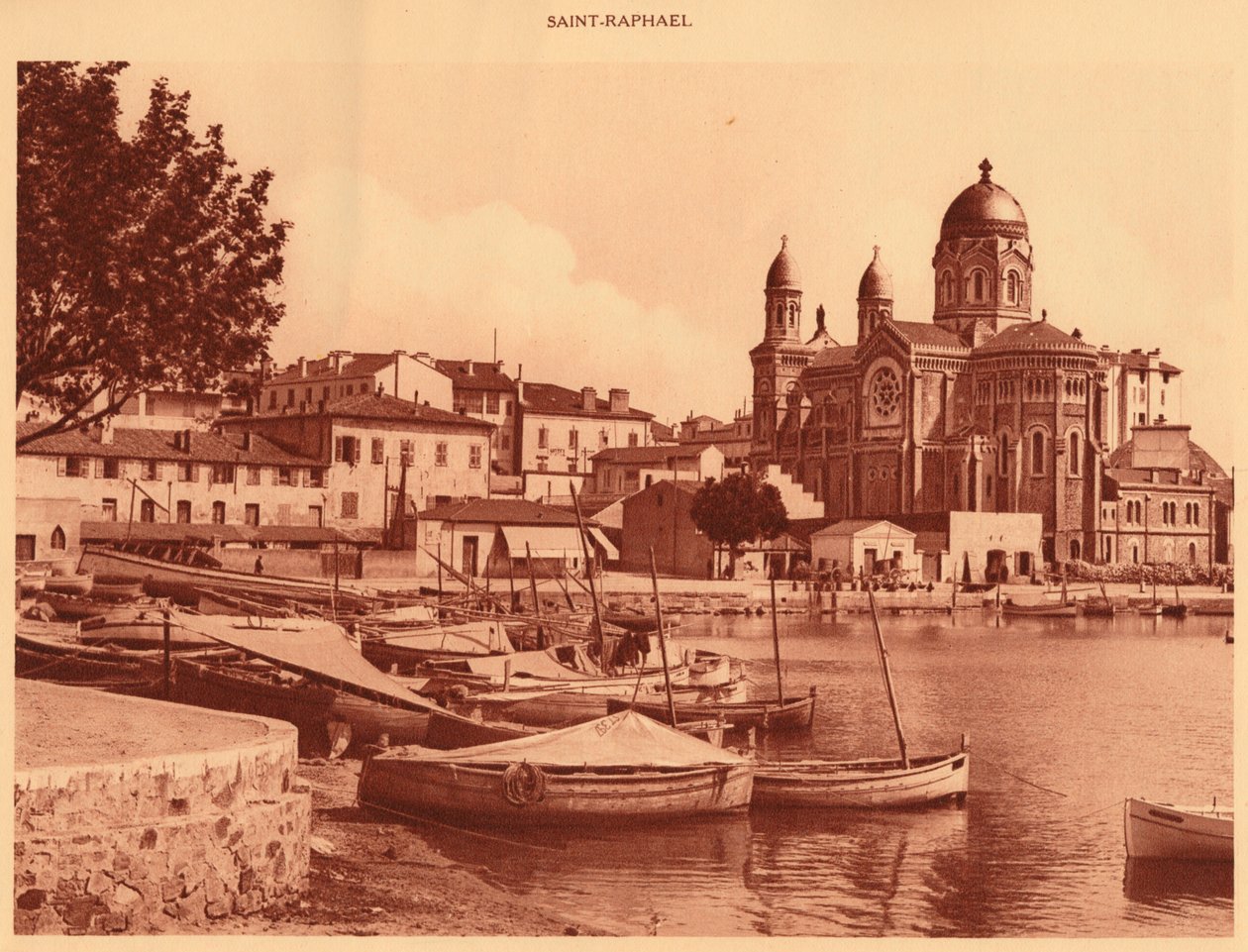 Port i kościół, Święty Rafał, 1930. autorstwa Unbekannt