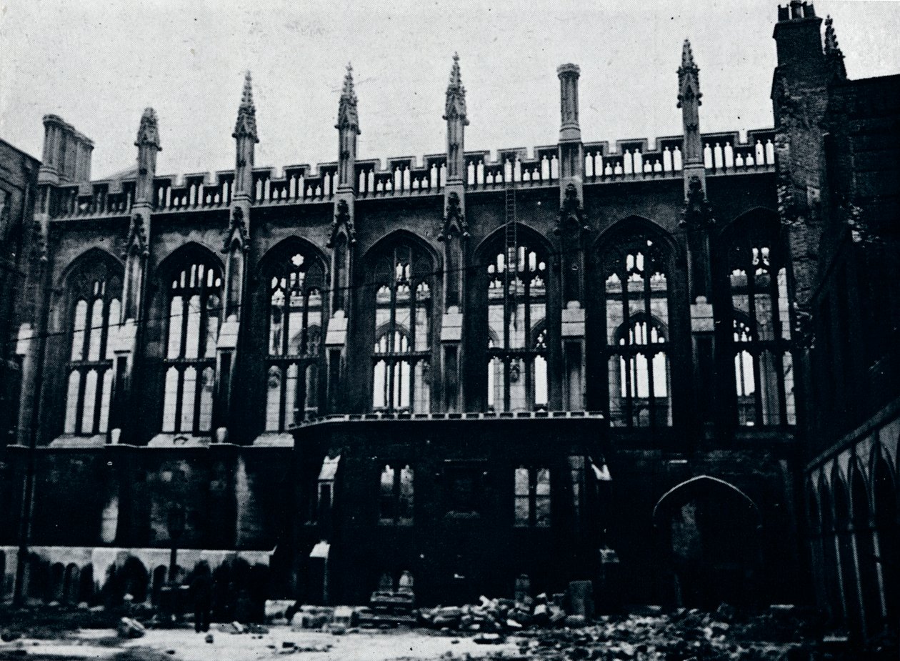 Hala Historyczna w Świątyni Wewnętrznej całkowicie spalona przez pożar, 1941 autorstwa Unbekannt