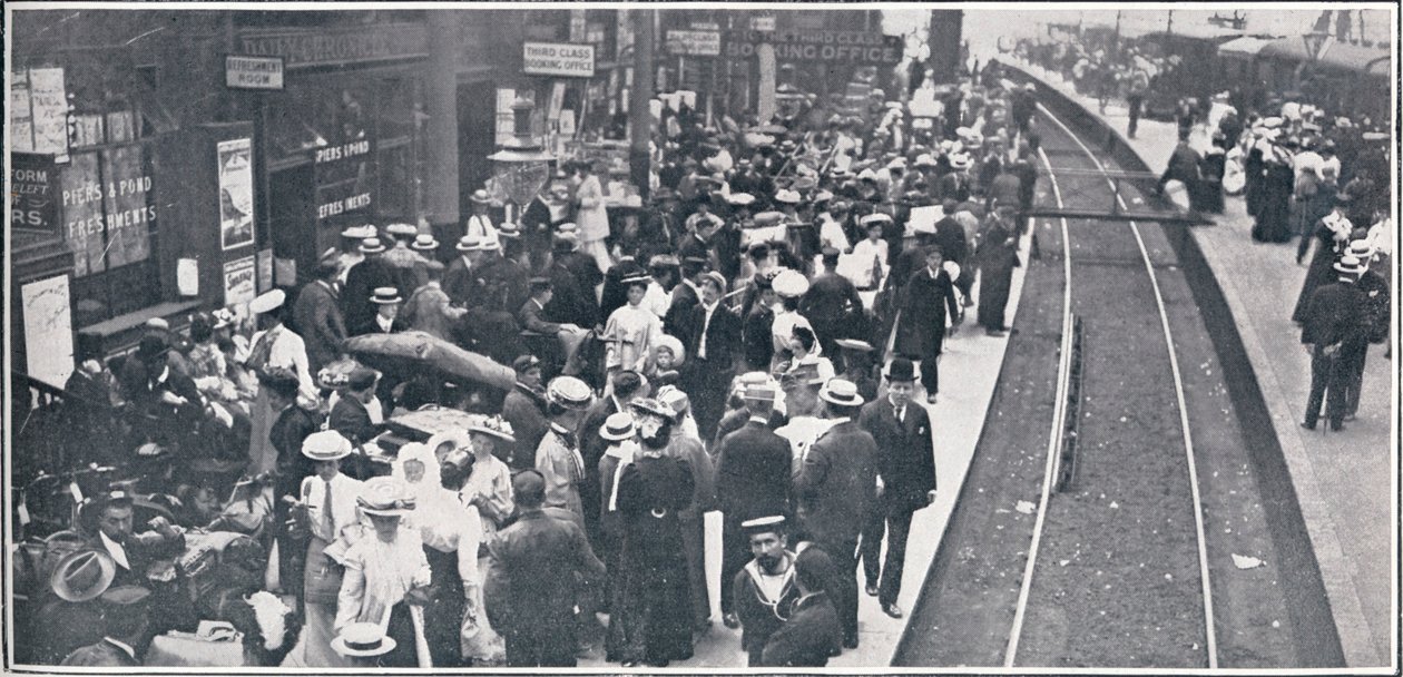 Wakacyjny Exodus z Londynu, 1906 autorstwa Unbekannt