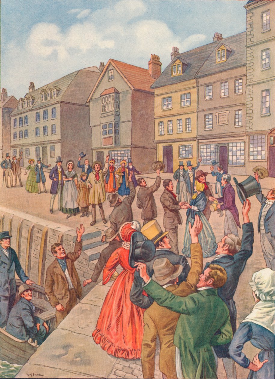 Powrót do domu, 1838, 1934 autorstwa Unbekannt