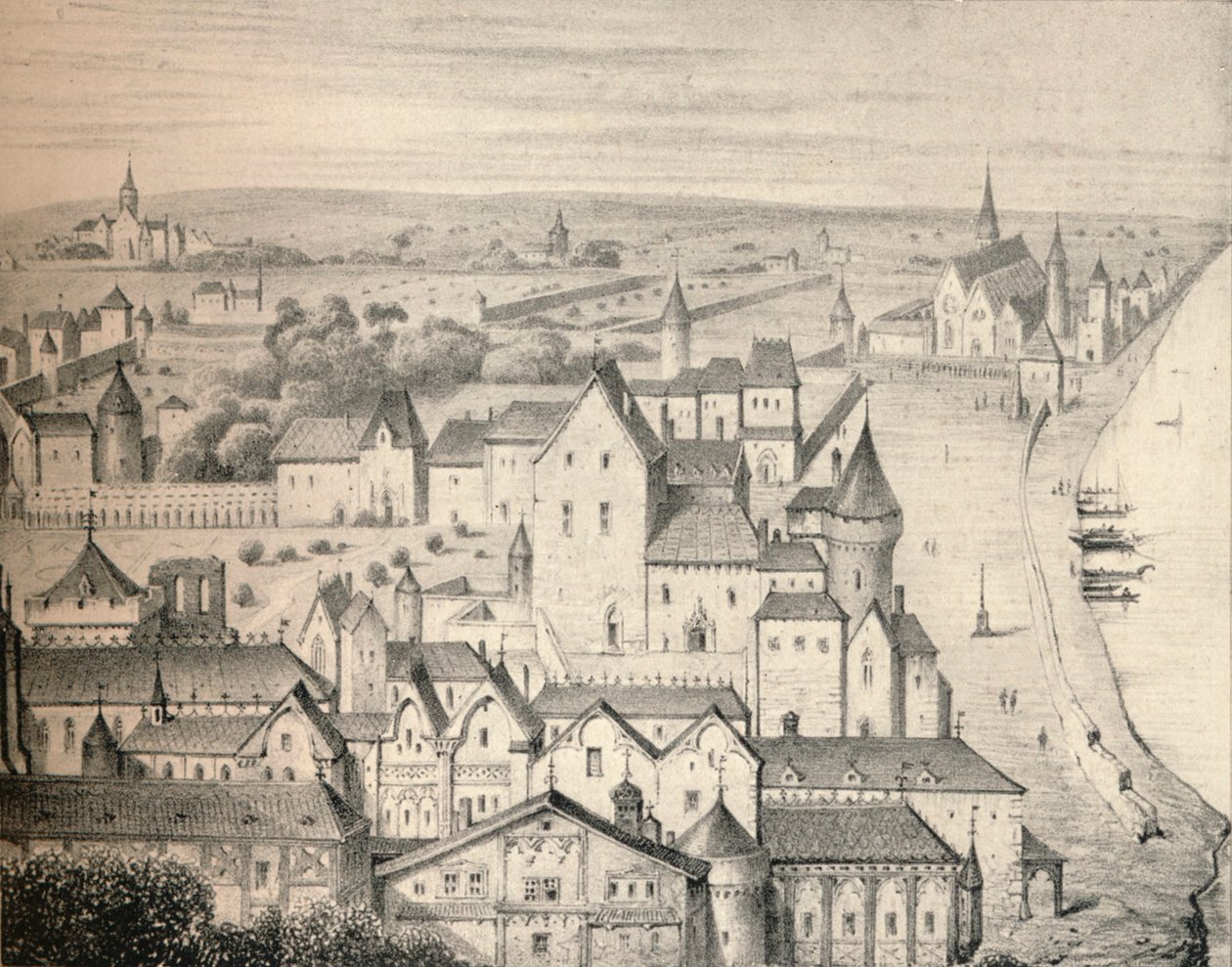 Hotel St Paul w XIV wieku, 1915 autorstwa Unbekannt