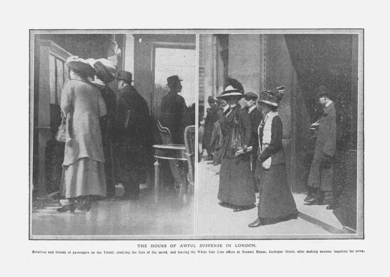 Godziny okropnego napięcia w Londynie, 20 kwietnia 1912 r. autorstwa Unbekannt
