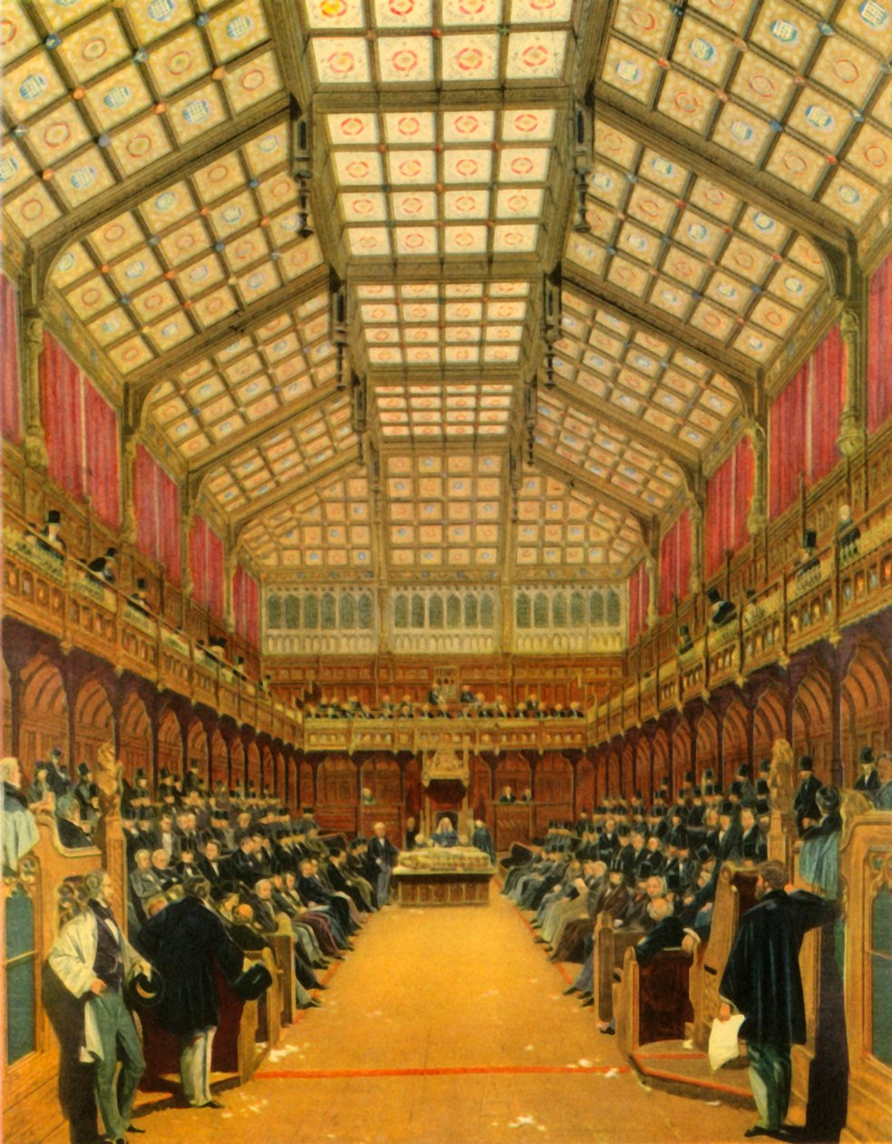 „Izba Gmin podczas debaty”, 1858, 1947. autorstwa Unbekannt