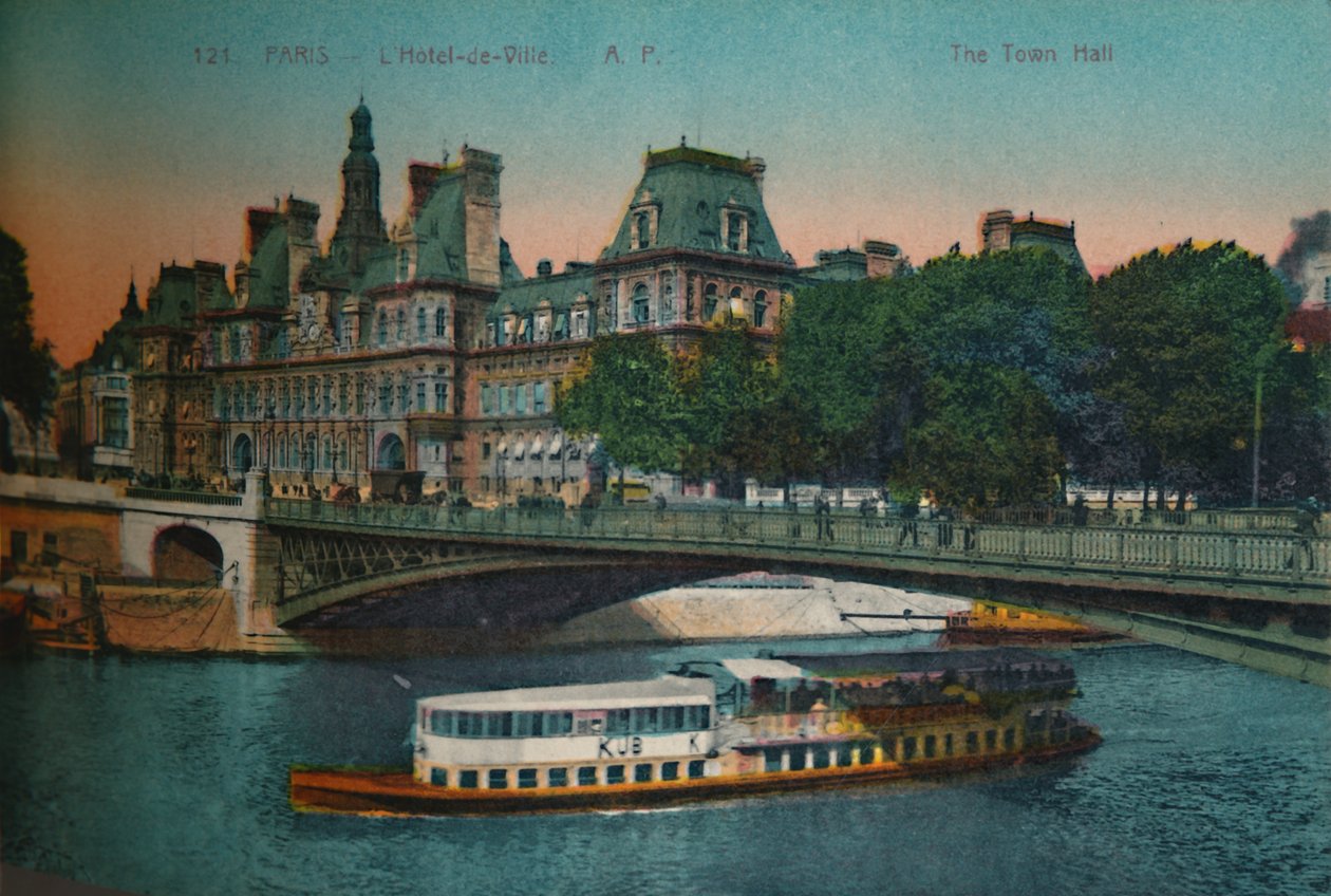 Hotel de Ville, Paryż, ok. 1920 r. autorstwa Unbekannt