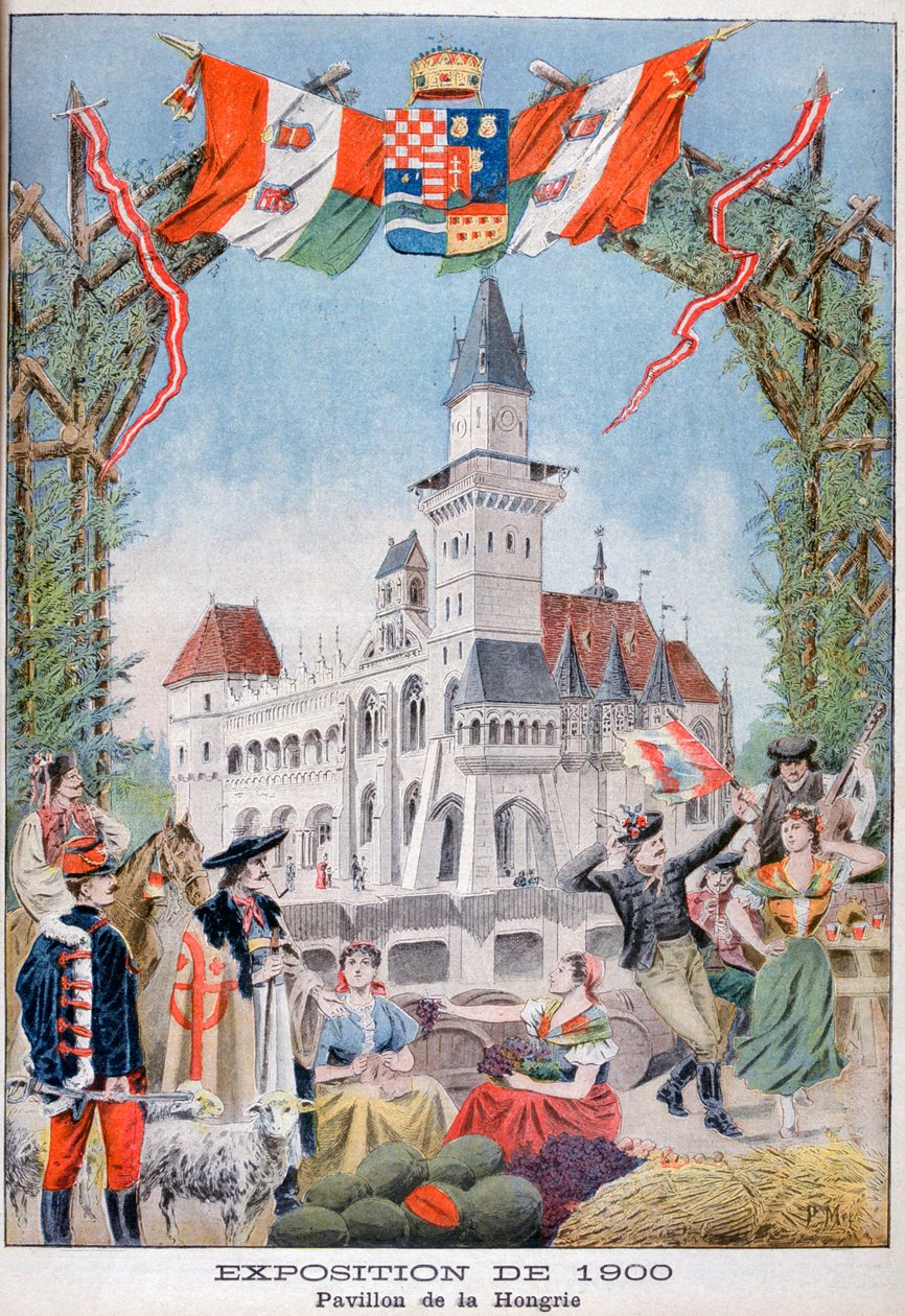 Pawilon Węgierski na Wystawie Powszechnej 1900, Paryż, 1900 autorstwa Unbekannt