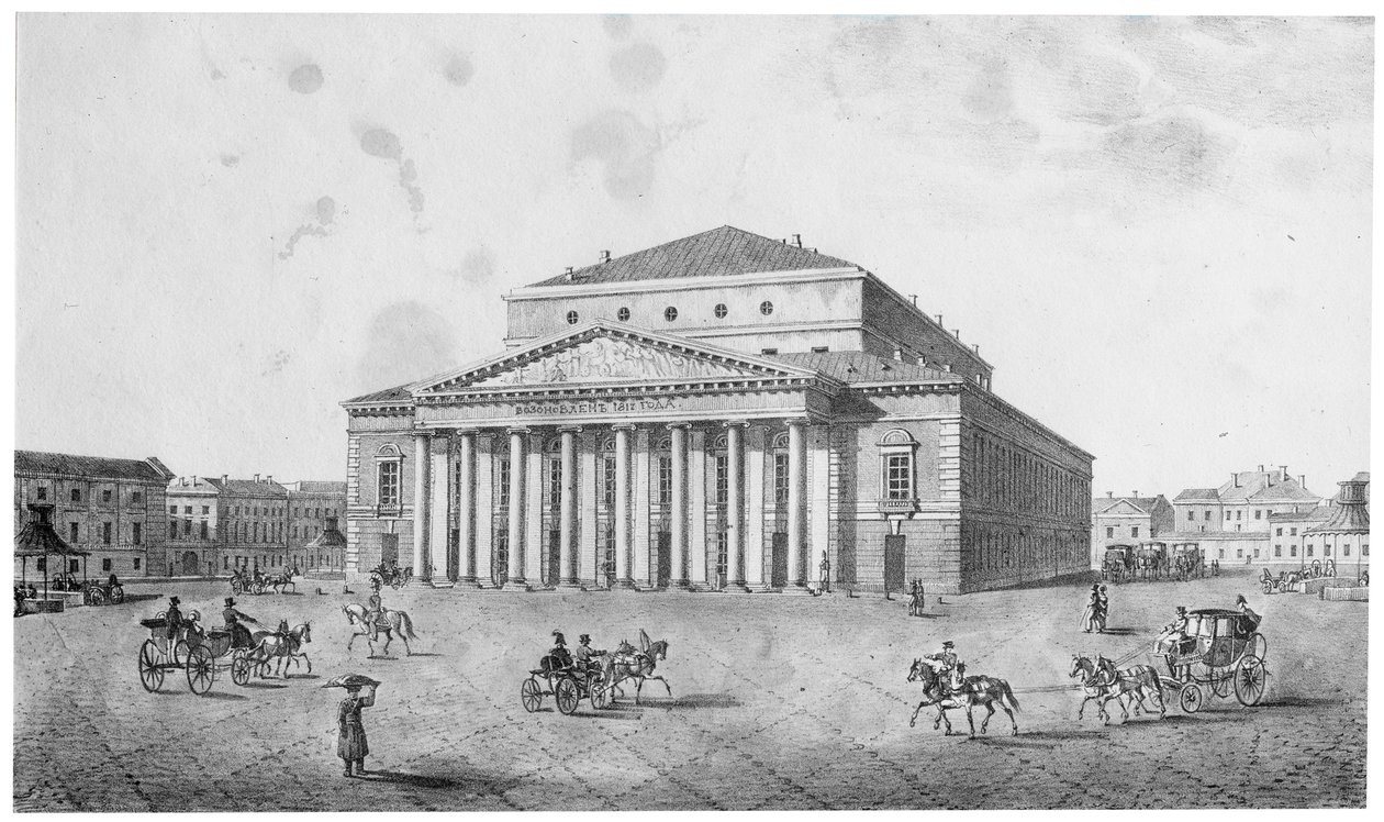 Teatr Cesarski Bolszoj Kamenny, Petersburg, Rosja, lata 20. XIX wieku. autorstwa Unbekannt
