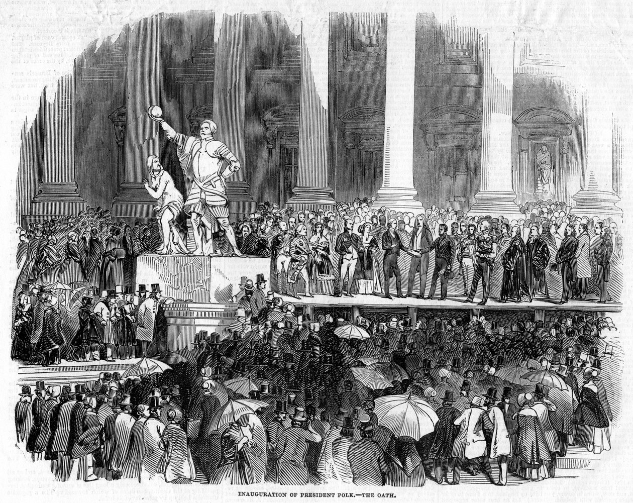 Inauguracja Prezydenta Polka, 1845 autorstwa Unbekannt