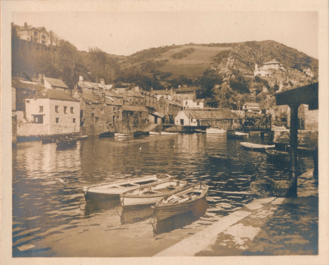 Port Wewnętrzny - Polperro, 1927 autorstwa Unbekannt