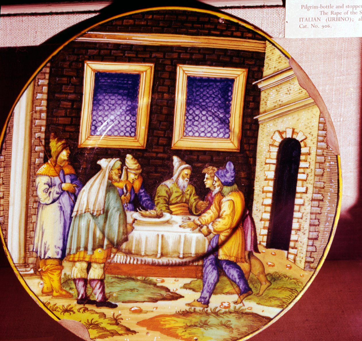Instytucja Paschy, włoska płyta ceramiczna z Urbino, ok. 1540-1545 autorstwa Unbekannt