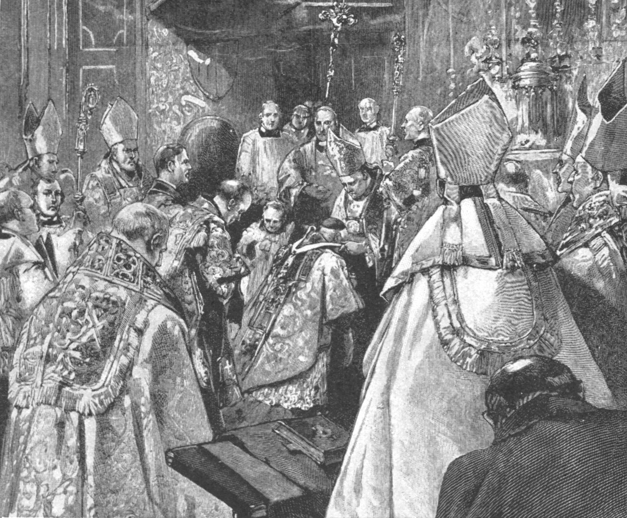 Inwestytura arcybiskupa Vaughana... w Oratorium Brompton, 16 sierpnia 1892, 1901. autorstwa Unbekannt