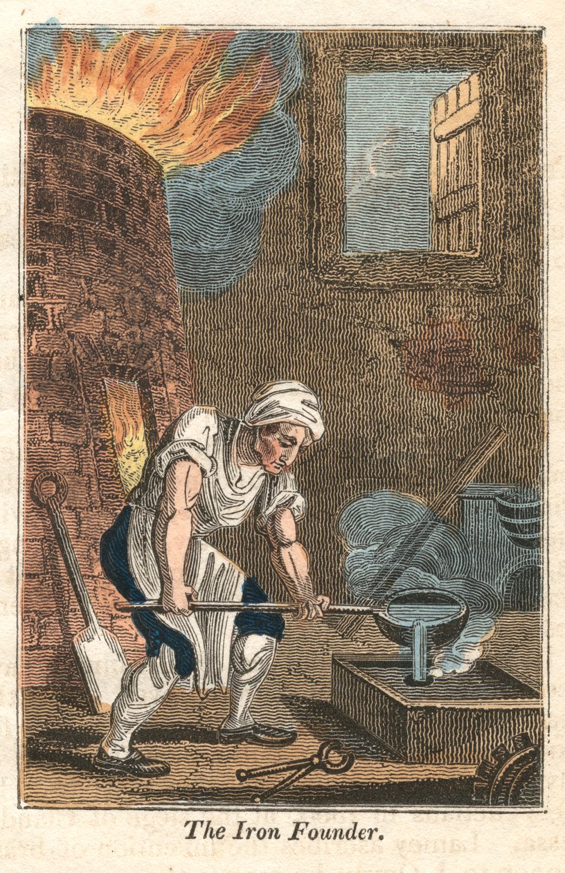Żelazny założyciel, Rotherham, Yorkshire, 1821 autorstwa Unbekannt