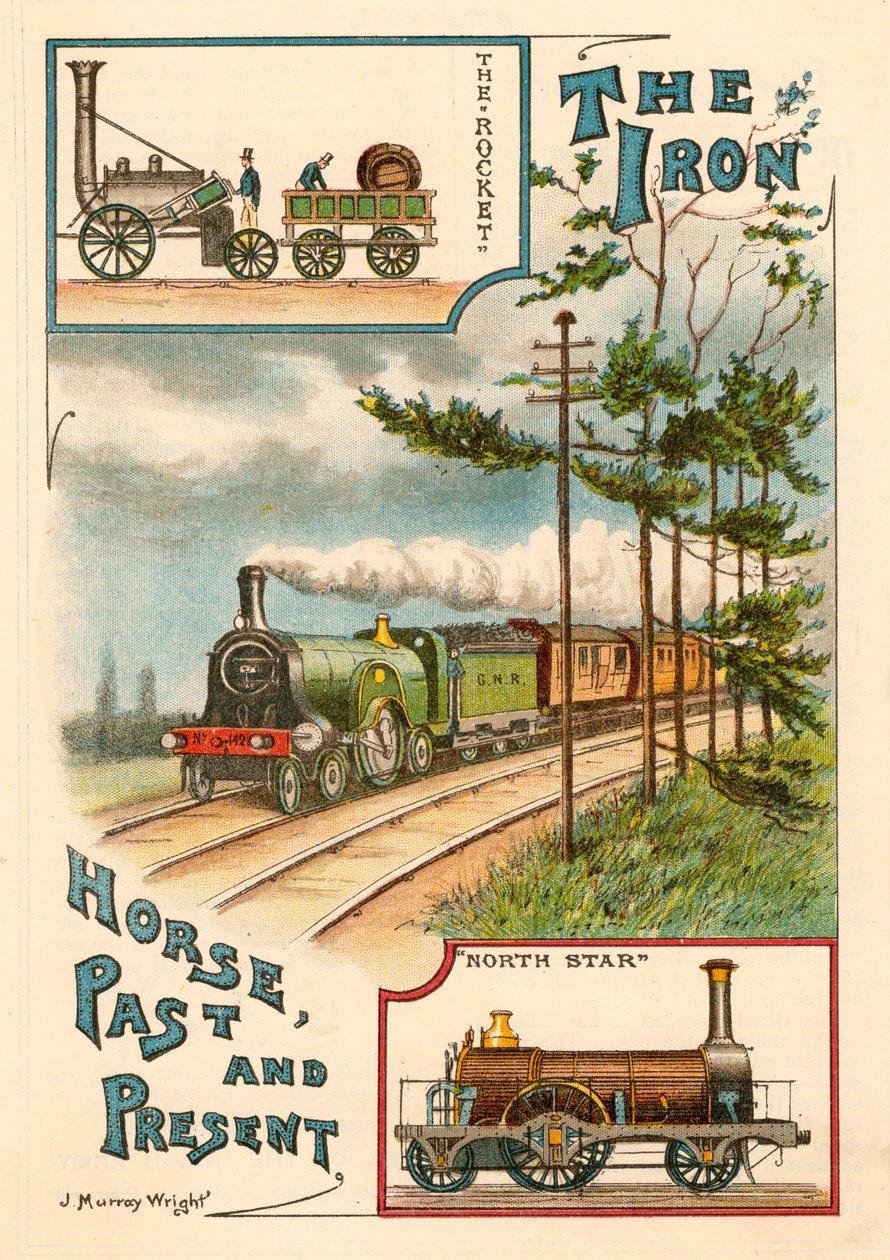 Żelazny koń przeszłość i teraźniejszość, ok. 1900 autorstwa Unbekannt