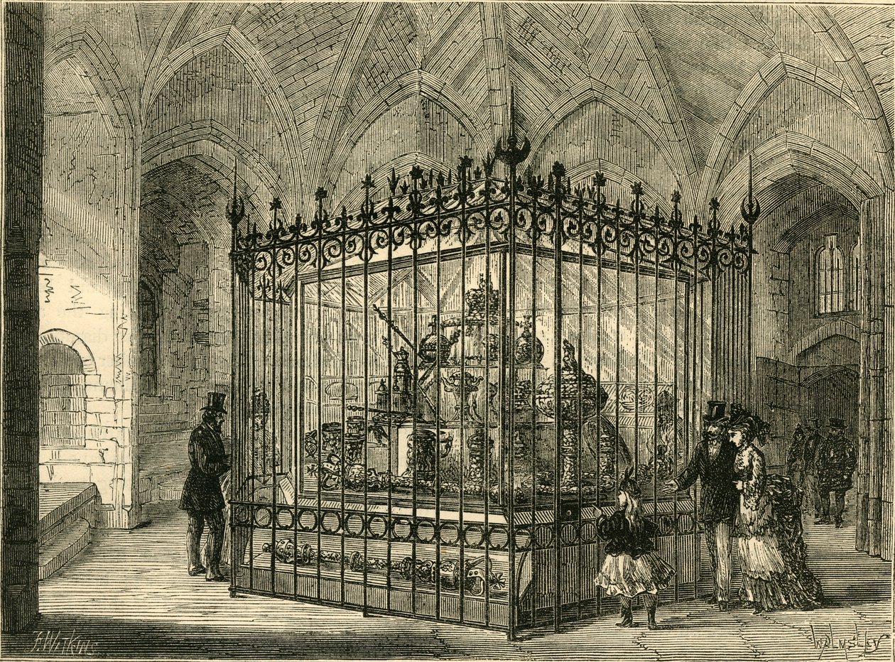 Gabinet Klejnotów w Wieży, ok. 1872 r. autorstwa Unbekannt