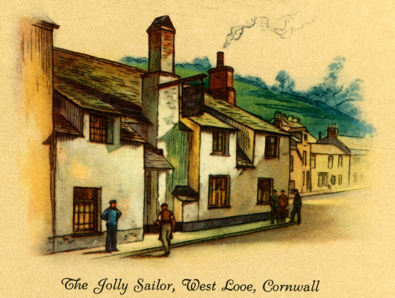 Wesoły marynarz, West Looe, Kornwalia, 1939. autorstwa Unbekannt