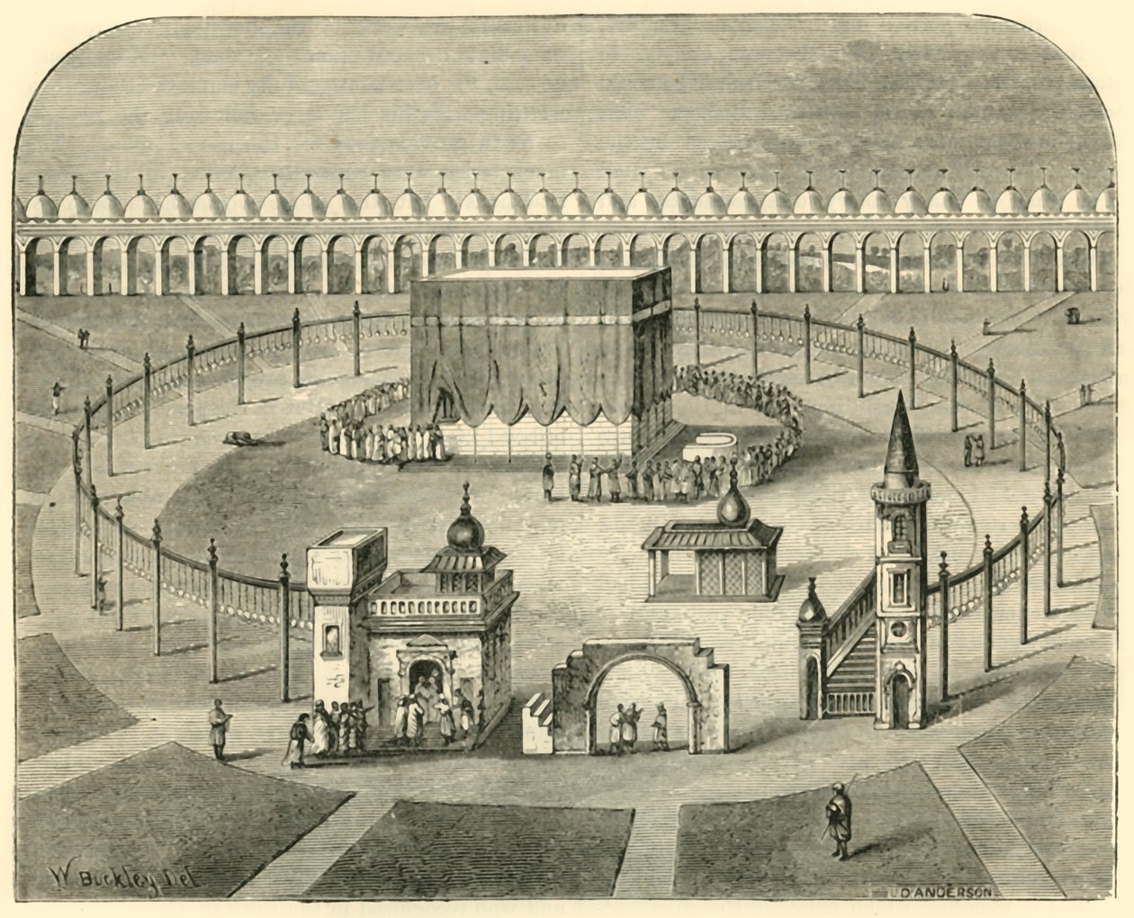 Kaaba, Mekka, 1890. autorstwa Unbekannt