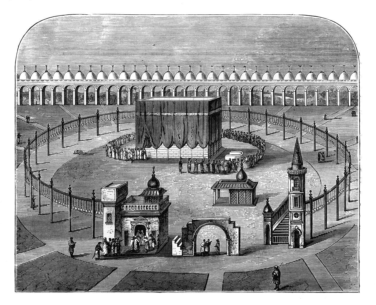 Kaaba, Mekka, Arabia Saudyjska, ok. 1890 r. autorstwa Unbekannt