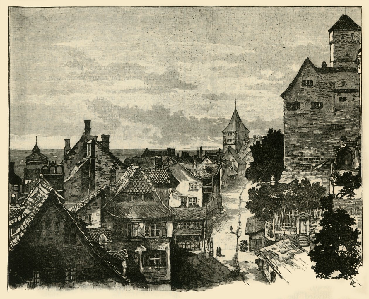 Kaiserberg, Norymberga, 1890. autorstwa Unbekannt
