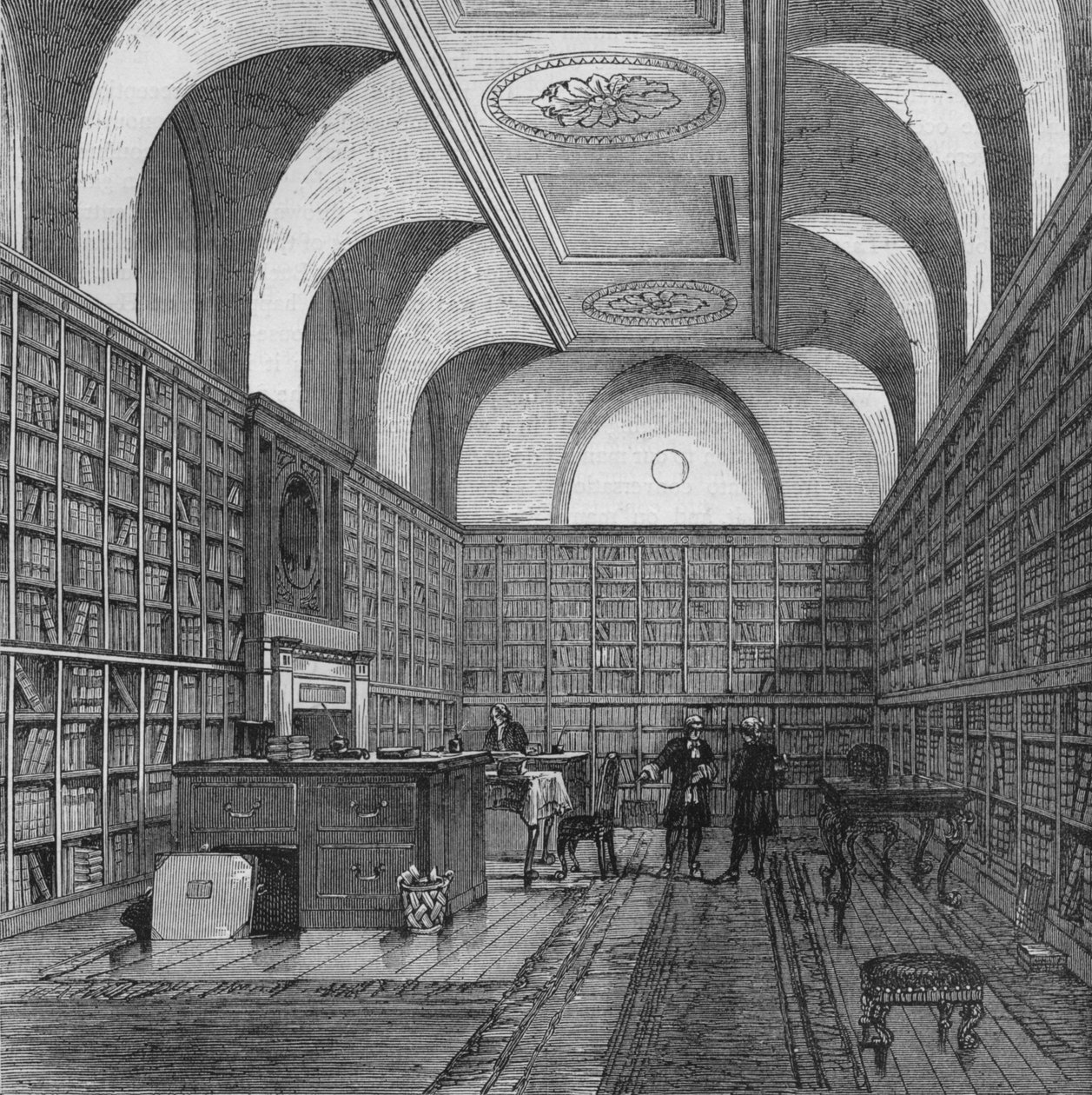 Biblioteka Królów, Buckingham House, Westminster, Londyn, 1775 1878 autorstwa Unbekannt