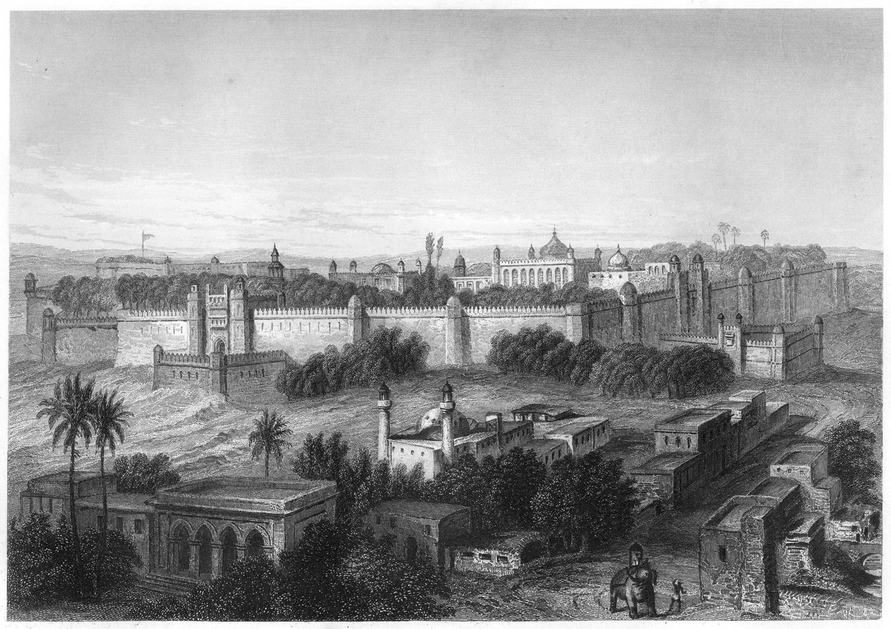 Pałac królów w Delhi, ok. 1860 r autorstwa Unbekannt