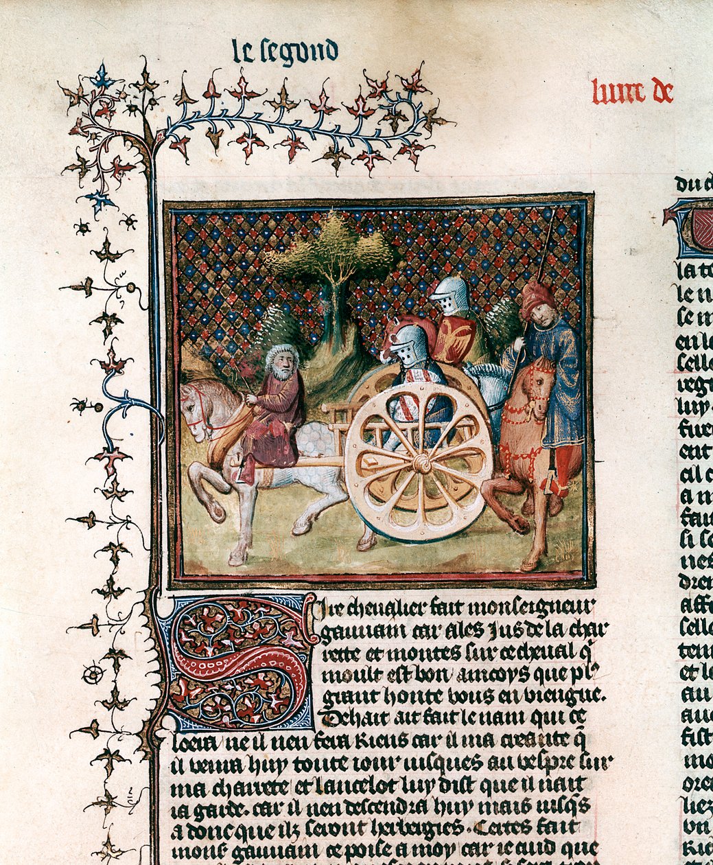 Rycerz Wózka Sir Lancelot, 1344 autorstwa Unbekannt