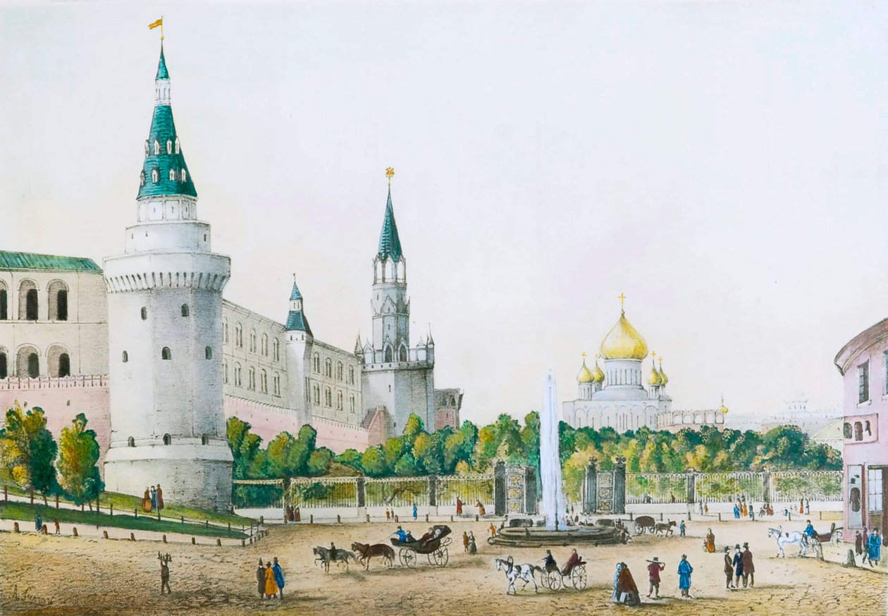 Ogród Kremla, Moskwa, Rosja, ok. 1830-c1840. autorstwa Unbekannt