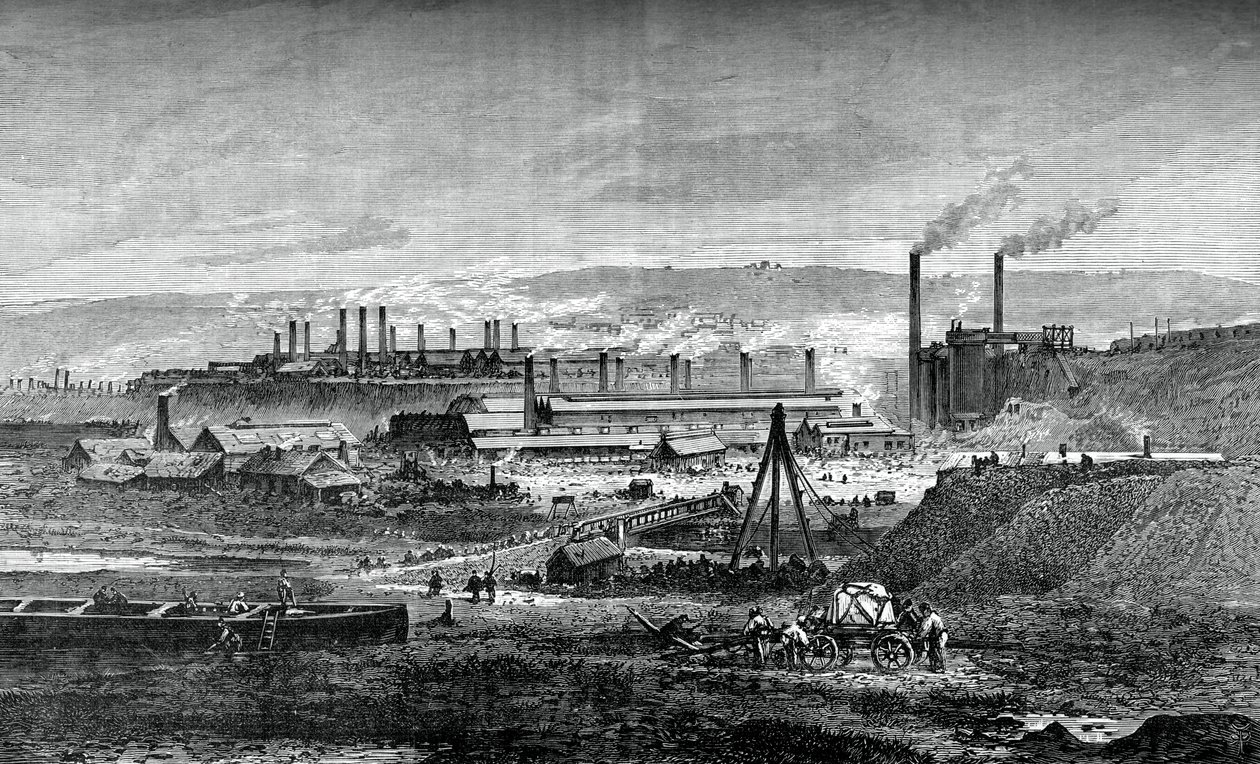 Huta Landore Siemens, c1880 autorstwa Unbekannt