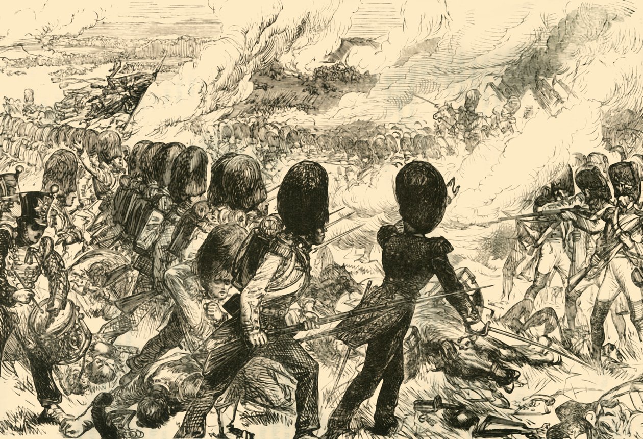 Ostatnia szarża pod Waterloo, 1815, 1890. autorstwa Unbekannt