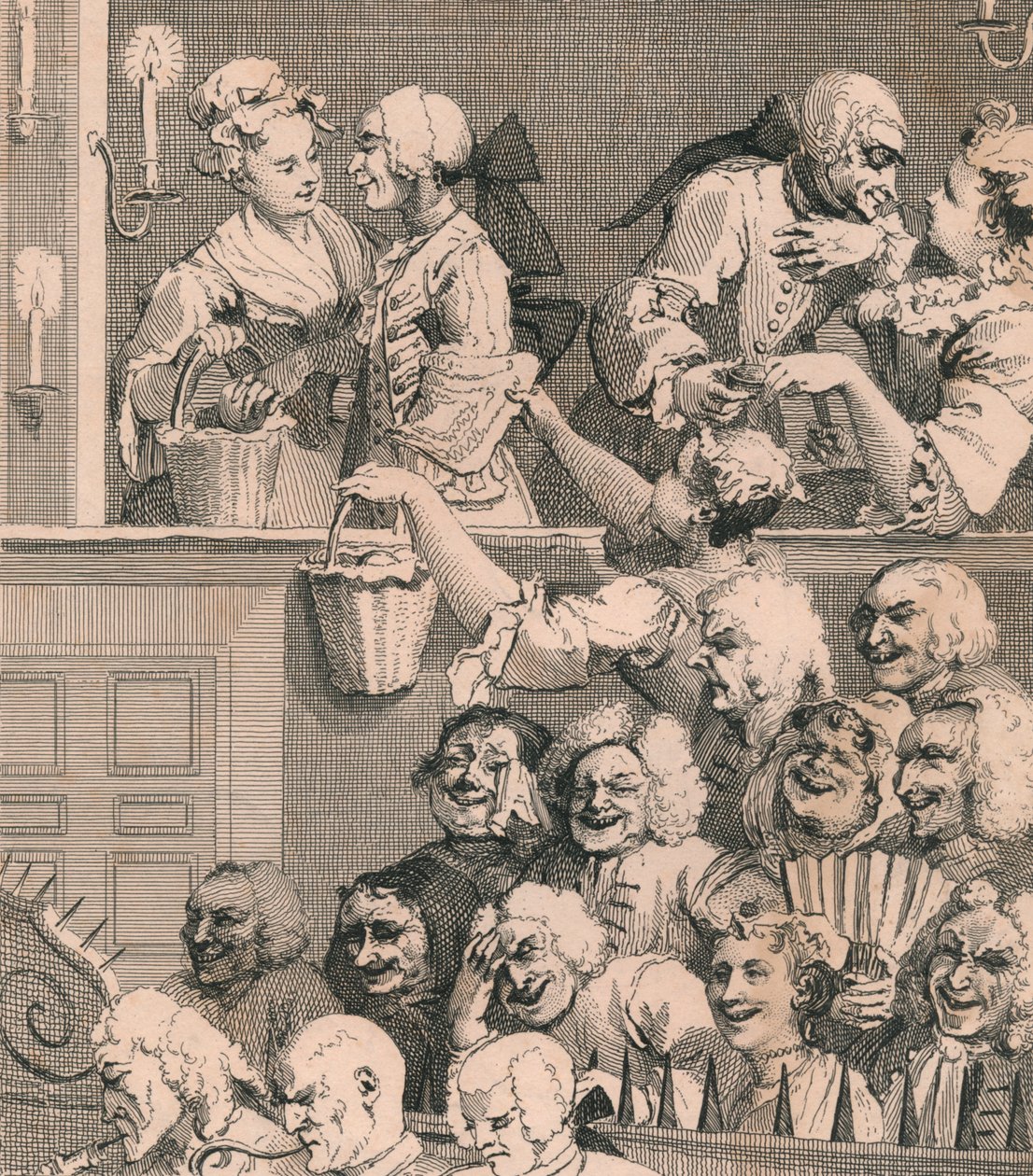 Roześmiana publiczność, 1733, 1830. autorstwa Unbekannt