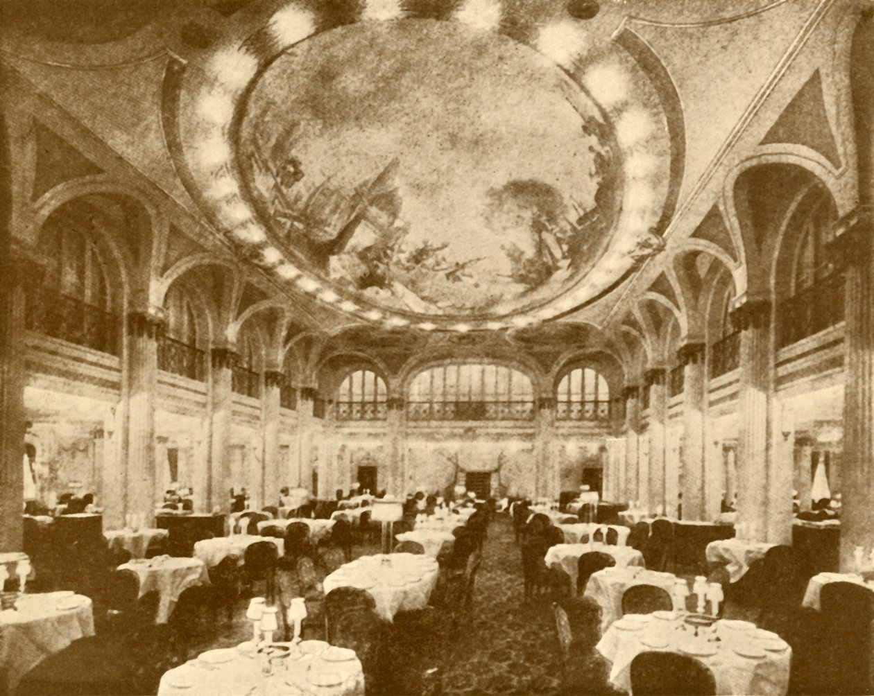 Bogato zdobiony główny salon jadalny Lewiatana, ok. 1930. autorstwa Unbekannt
