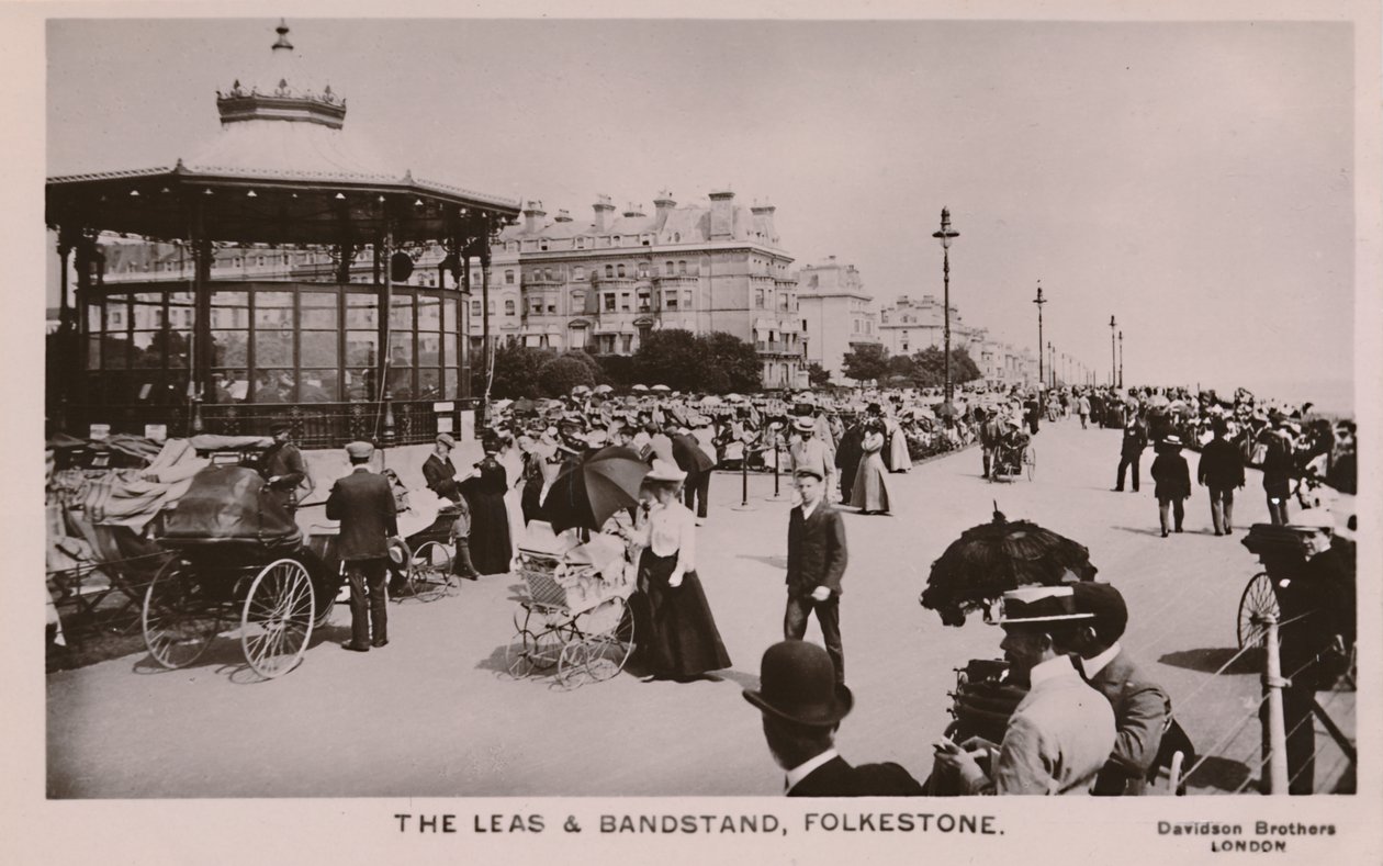 Leas & Bandstand, Folkestone, koniec XIX-początek XX wieku autorstwa Unbekannt