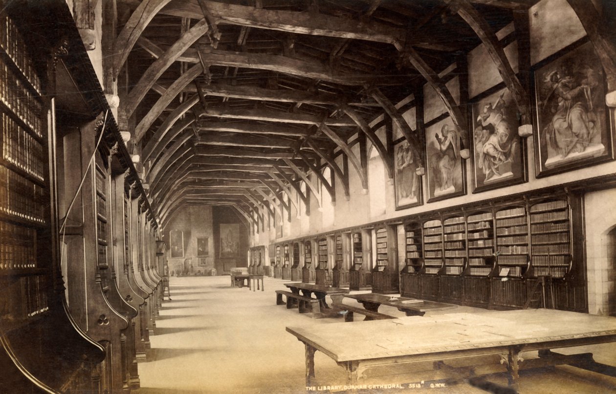 Biblioteka, Katedra w Durham, 1893. autorstwa Unbekannt