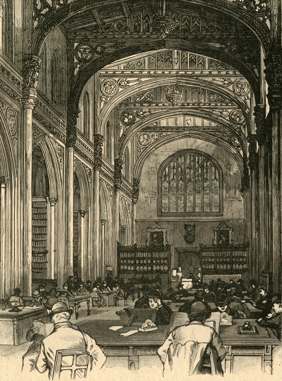 Biblioteka, Guildhall, 1897. autorstwa Unbekannt
