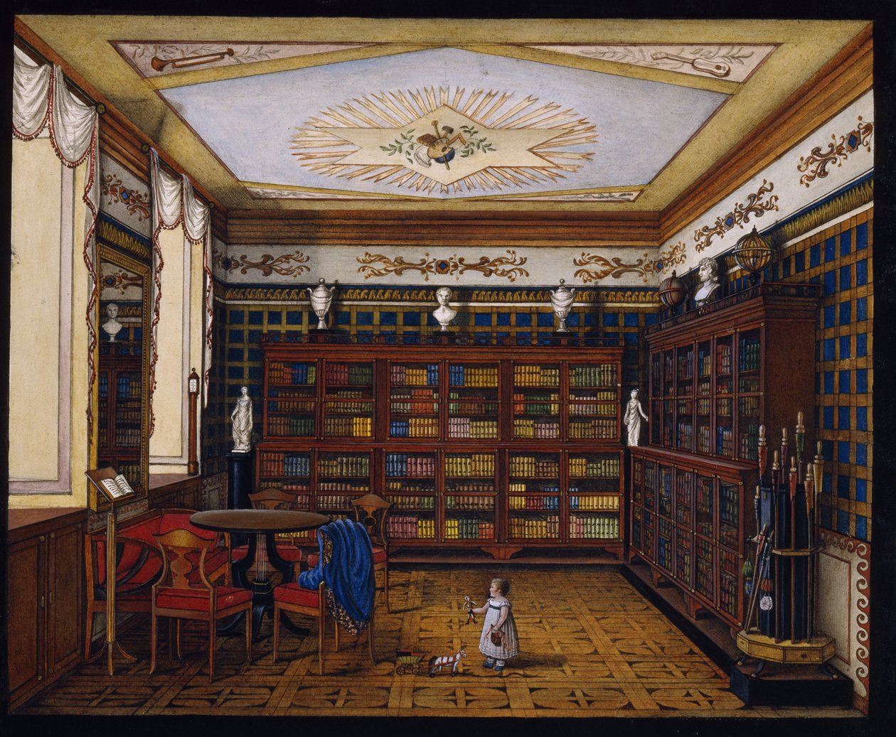 Biblioteka hrabiego Henryka Ilińskiego w Romanowie, 1824 autorstwa Unbekannt