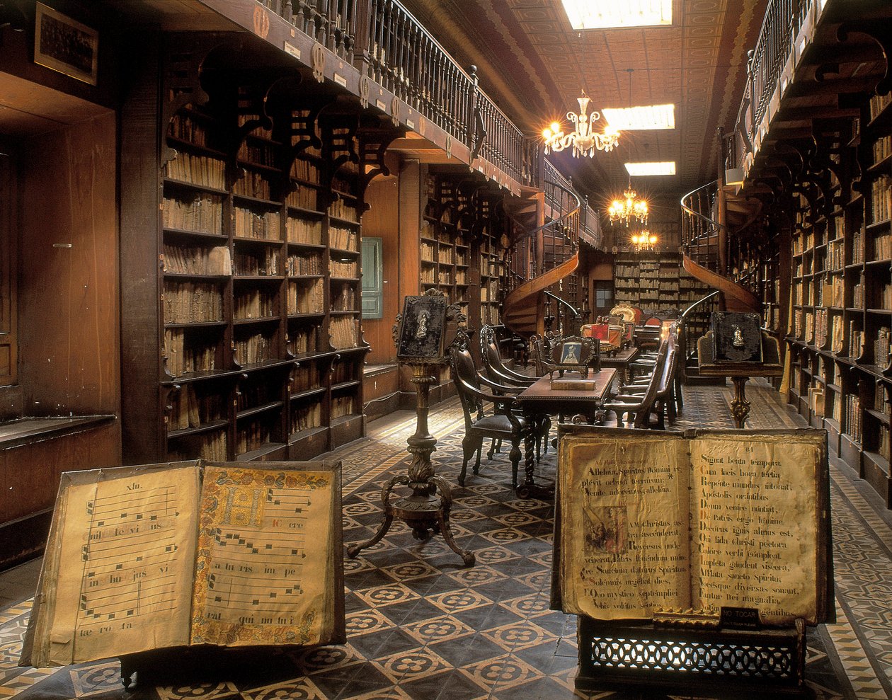 Biblioteka Klasztoru Św. Franciszka, Lima, Peru, XX w. (foto) autorstwa Unbekannt