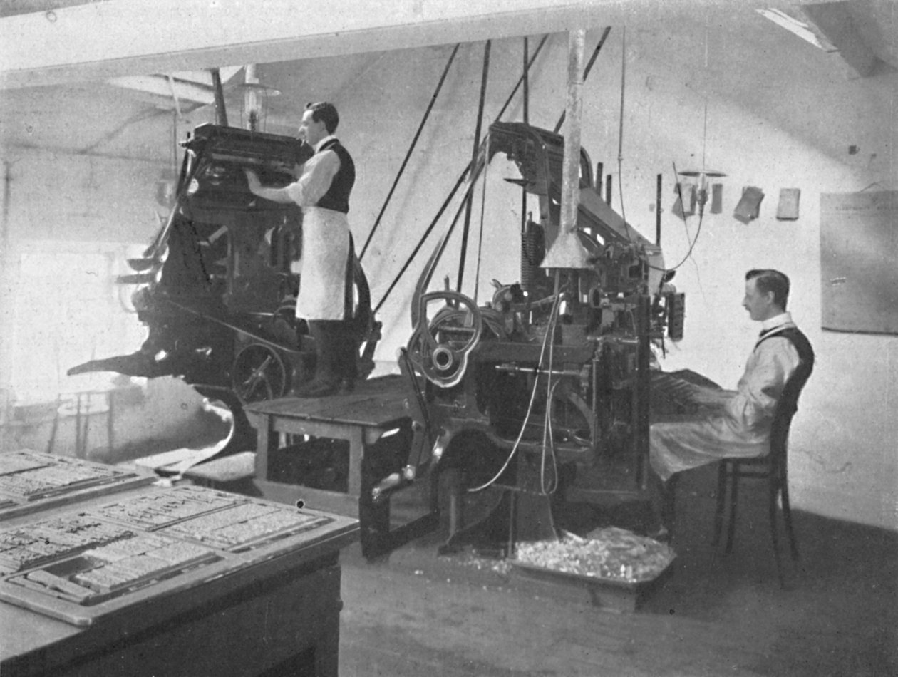 Linotypia, 1916 autorstwa Unbekannt