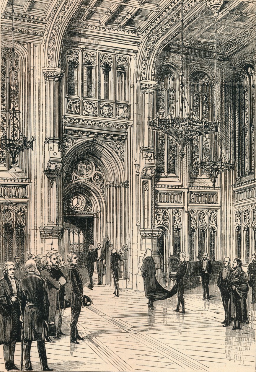 Lobby Izby Gmin, c1910 autorstwa Unbekannt