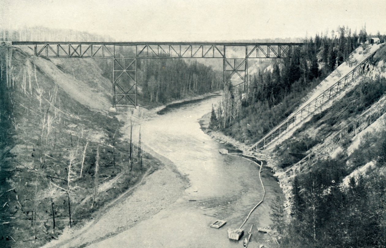 Najwyższy most na wschód od Gór Skalistych, 1922. autorstwa Unbekannt