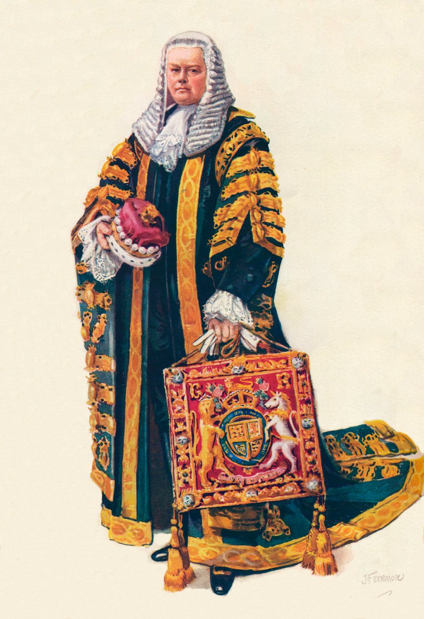 Lord Kanclerz w szatach koronacyjnych, 1937 autorstwa Unbekannt