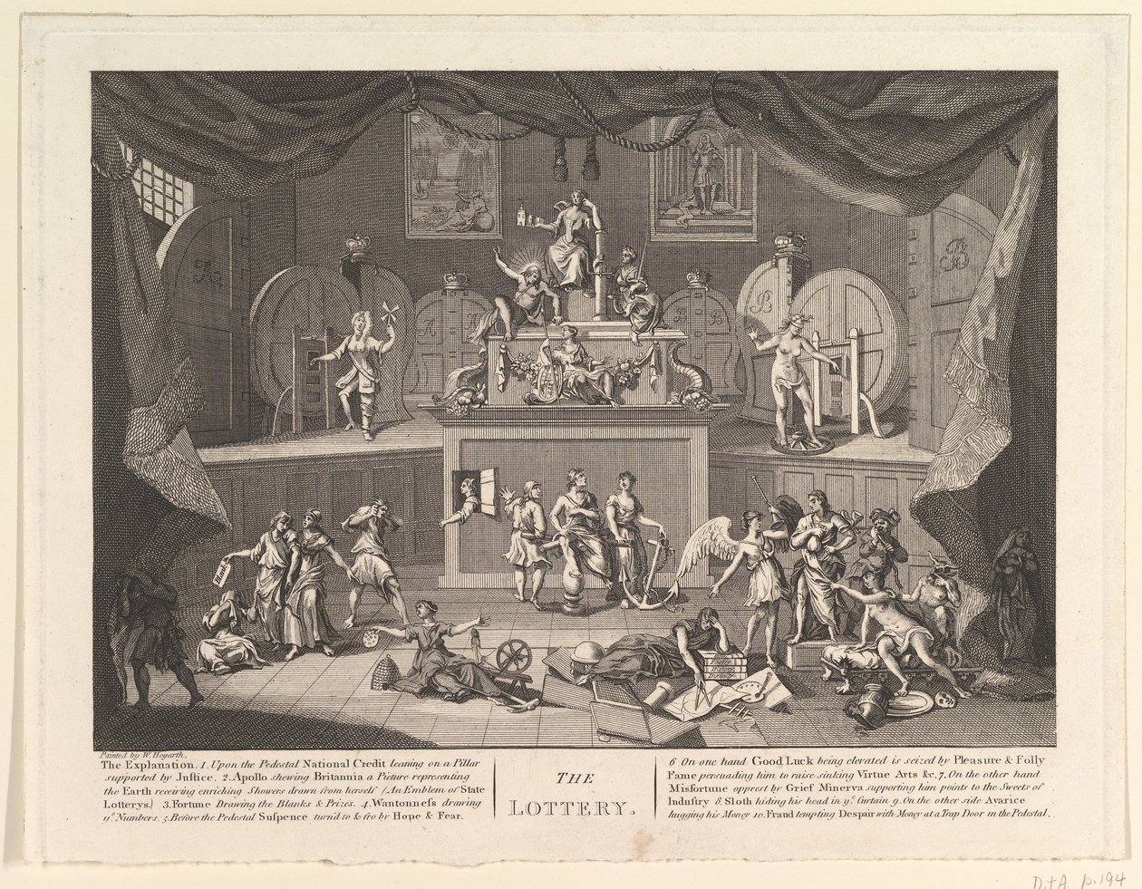 Loteria [po 1724]. autorstwa Unbekannt