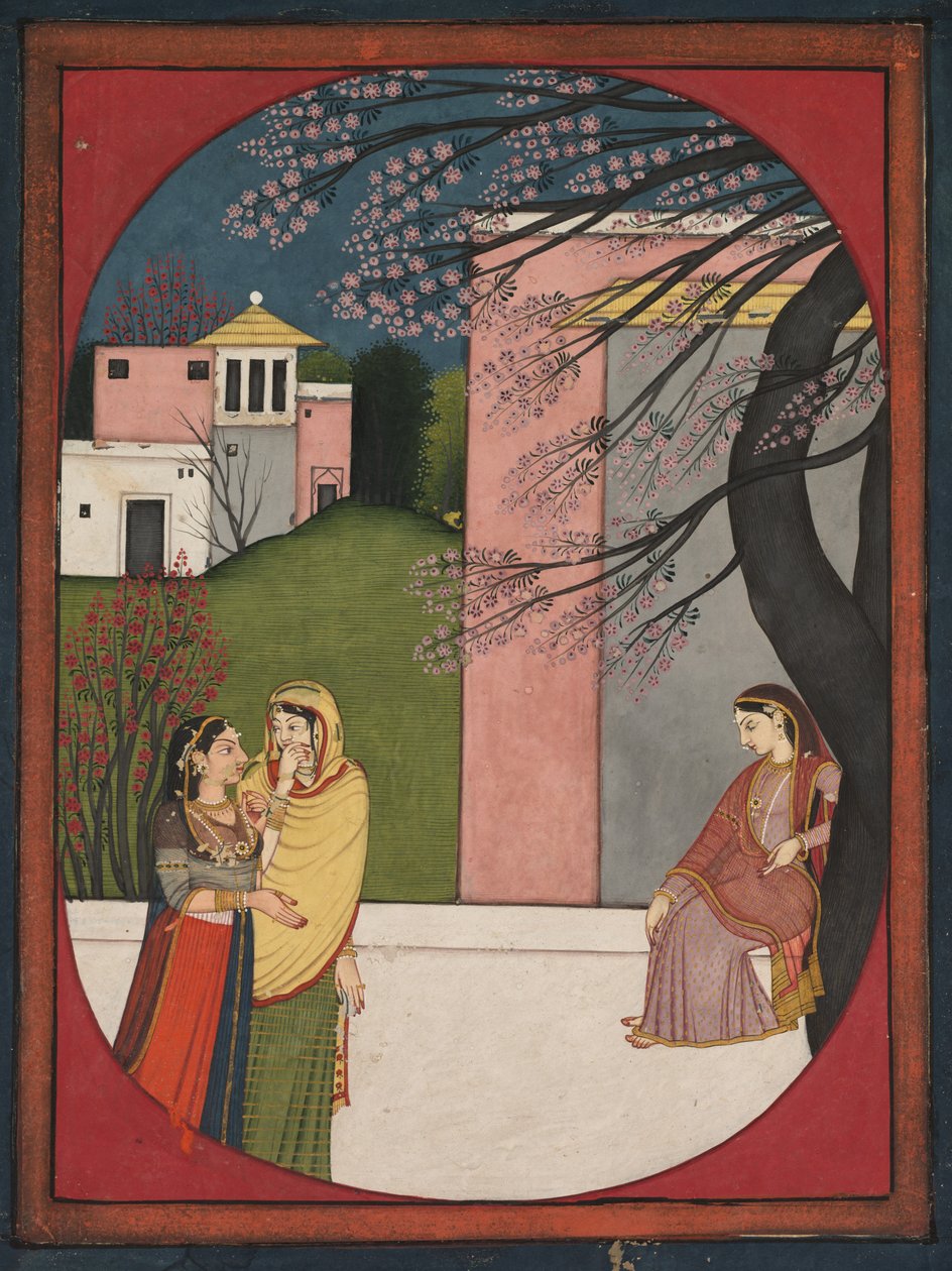 Bohaterka Lovelorn z Sat Sai w Bihari, 1780-90. autorstwa Unbekannt