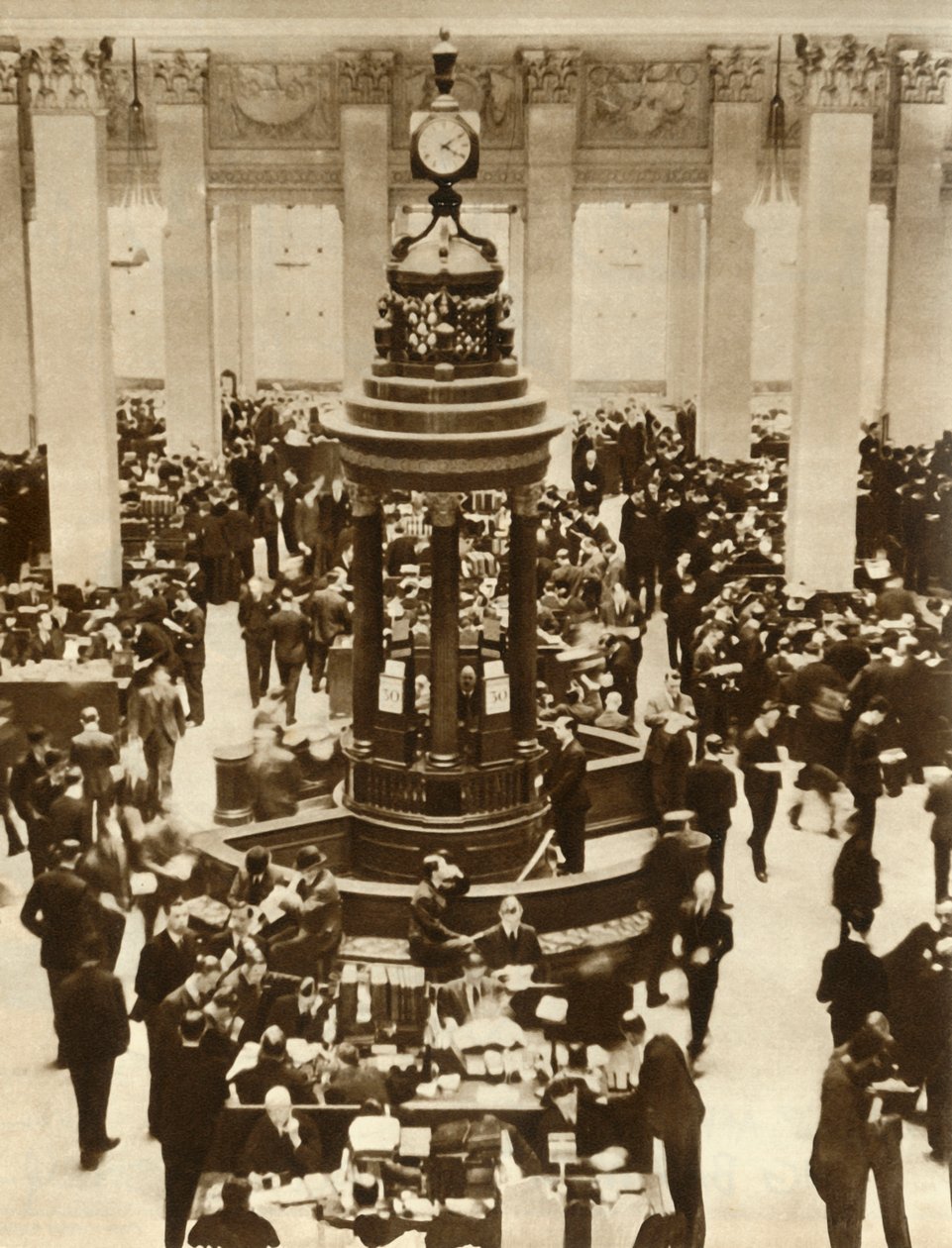 Lutine Bell w Underwriting Room w Lloyds of London, 1933, 1935. autorstwa Unbekannt