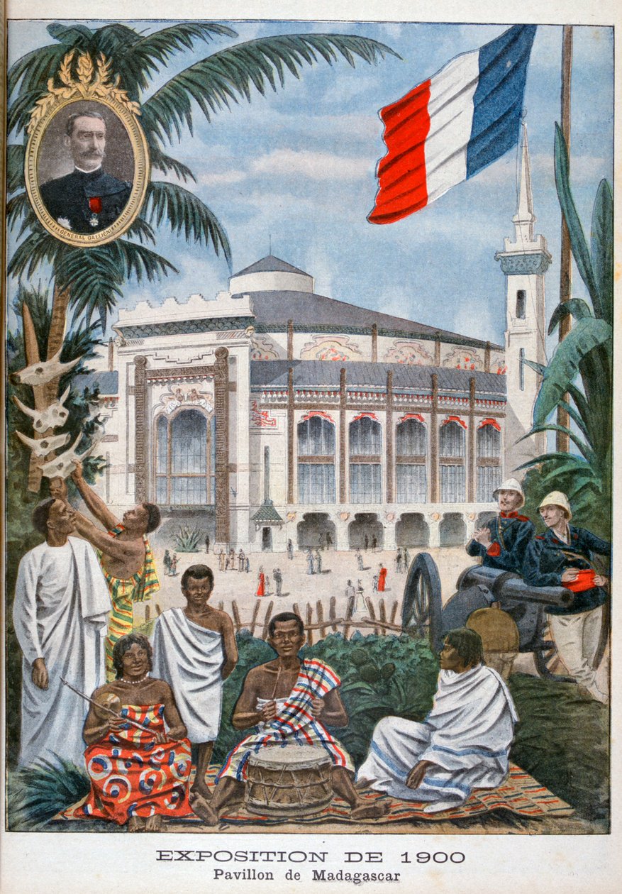 Pawilon Madagaskaru na Wystawie Powszechnej 1900, Paryż, 1900 autorstwa Unbekannt