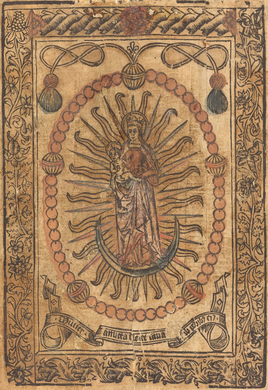 Madonna z Dzieciątkiem w różańcu, ok. 1930 r. 1490. autorstwa Unbekannt