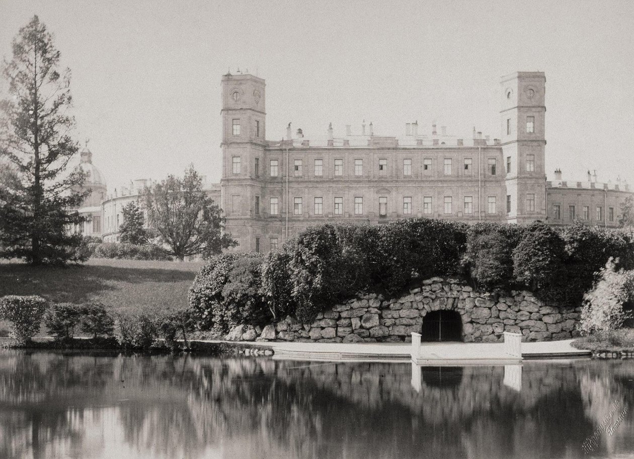 Fasada Główna Pałacu w Gatchinie, lata 70.-1880. autorstwa Unbekannt