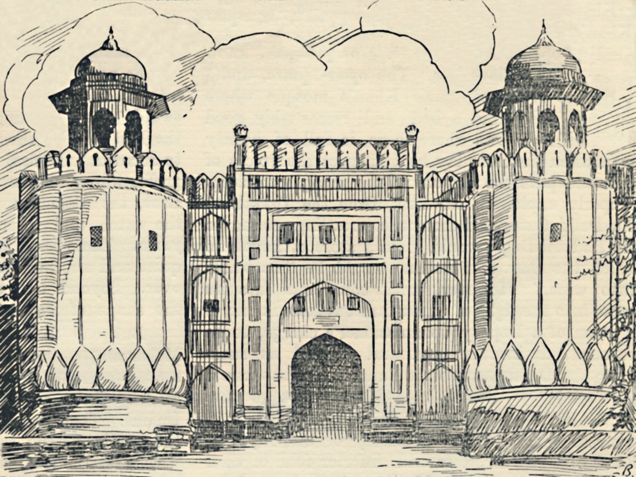 Brama Główna - Fort Lahore, 1936. autorstwa Unbekannt