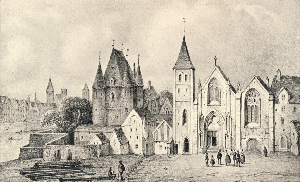 Maison du Lieutenant i kościół św Landry w 1540, 1915 autorstwa Unbekannt