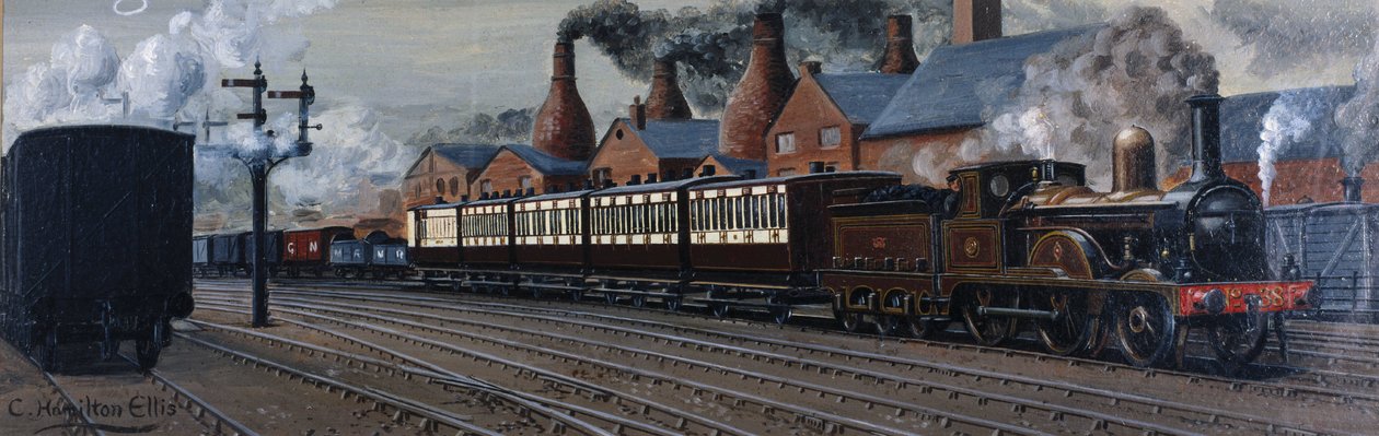 Manchester Express w pobliżu Stoke-on-Trent autorstwa Unbekannt